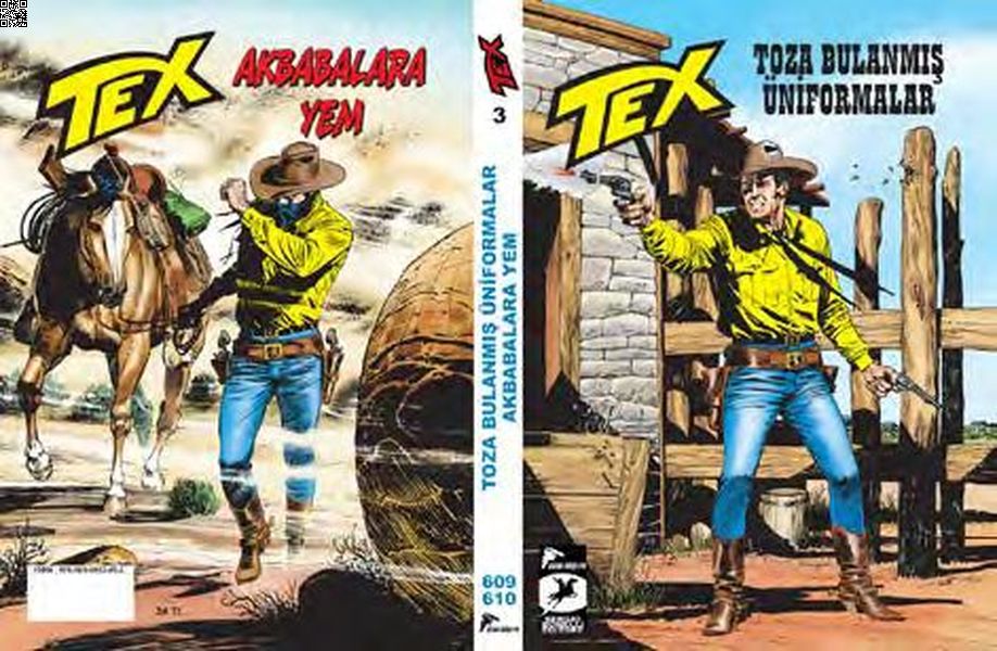 Tex 03 (609-610) - Toza Bulanmış Üniformalar - Akbabalara Yem | Çizgi Düşler | Gianfranco Manfredi | Giovanni Ticci |  |  |  | 9786054983452