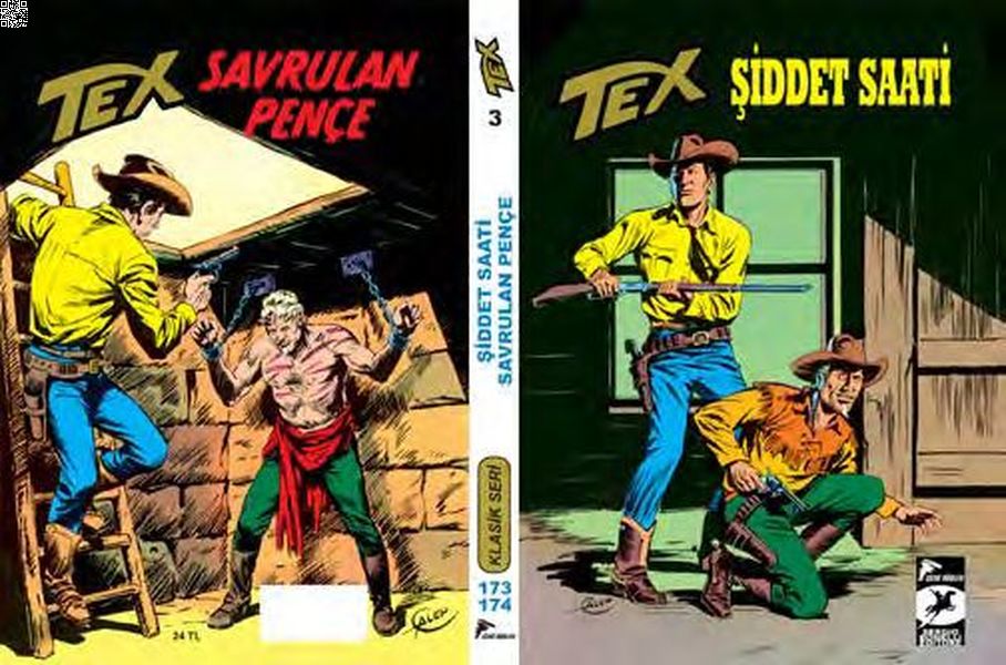 Tex Klasik Seri Cilt 03 (173-174) - Şiddet Saati - Savrulan Pençe | Çizgi Düşler | Giovanni Luigi Bonelli | Guglielmo Letteri |  |  |  | 9786054983476