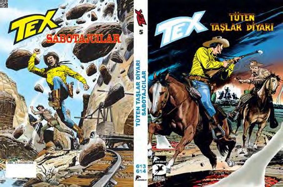 Tex 05 613-614 - - Tüten Taşlar Diyarı - Sabotajcılar | Çizgi Düşler | Alessandro Piccinelli | Mauro Boselli |  |  |  | 9786054983599