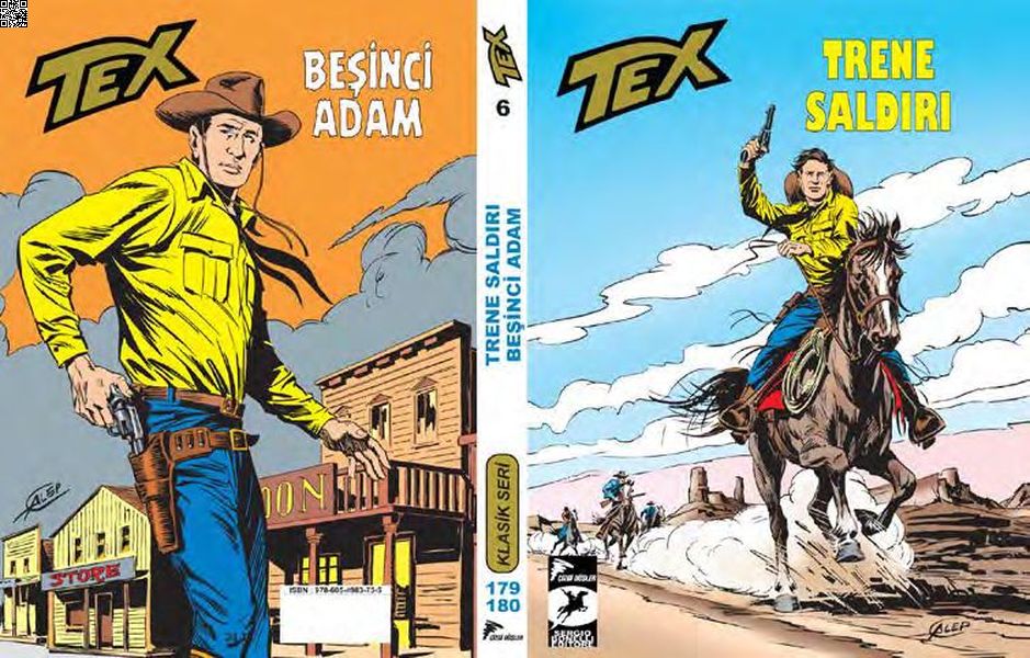 Tex Klasik Seri Cilt 06 (179-180) - Trene Saldırı - Beşinci Adam | Çizgi Düşler | Giovanni Luigi Bonelli | Giovanni Ticci |  |  |  | 9786054983735