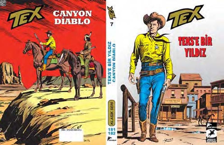 Tex Klasik Seri Cilt 07 (181-182) - Teks'e Bir Yıldız - Canyon Diablo | Çizgi Düşler | Giovanni Luigi Bonelli | Virgilio Muzzi |  |  |  | 9786054983834
