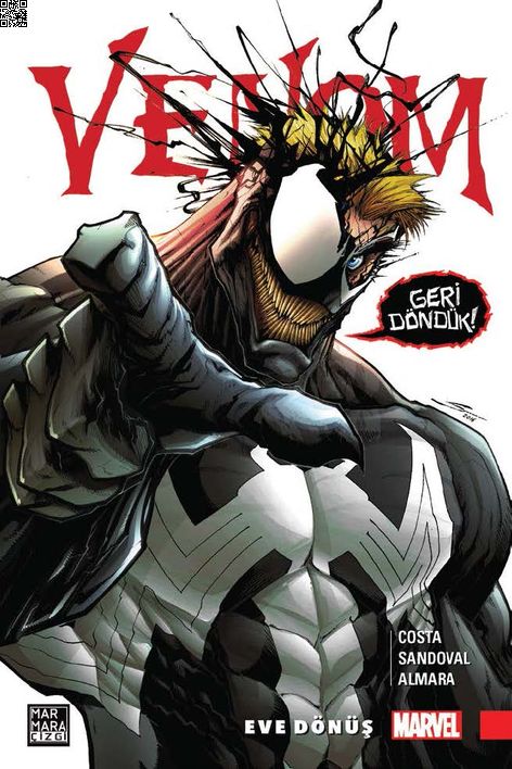 Venom Cilt 1 - Eve Dönüş | Marmara Çizgi | Mike Costa |  |  |  |  | 9786059469913