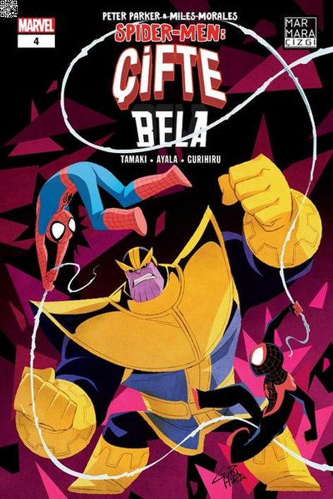 Peter Parker & Miles Morales Spider-Men - Çifte Bela #4 | Marmara Çizgi | Mariko Tamaki | Vita Ayala |  |  |  | 9786256327191