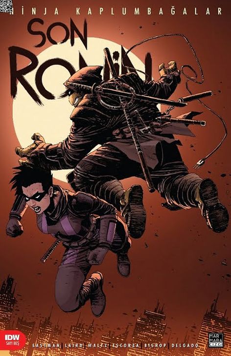 Ninja Kaplumbağalar - Son Ronin Sayı 5 | Marmara Çizgi | Kevin Eastman | Peter Laird | Tom Waltz |  |  | 9786256378902