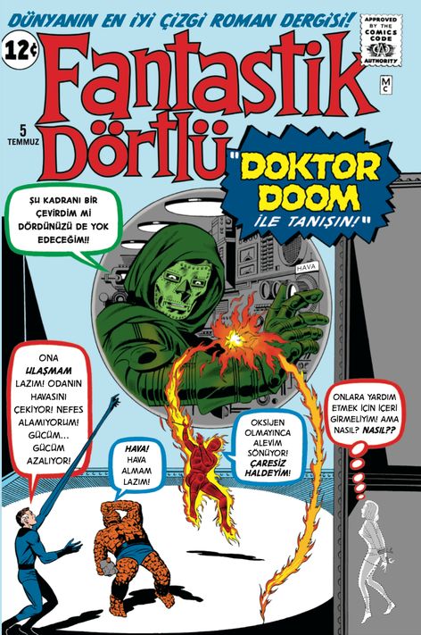 Fantastik Dörtlü Doktor Doom ile Tanışın | Arkabahçe | Jack Kirby | Stan Lee |  |  |  | 9786257054850