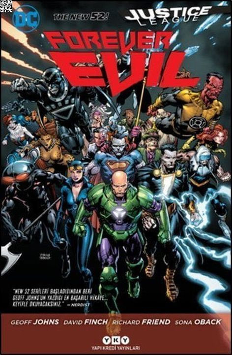 Justice League - Forever Evil - Daime Kötülük | Yapı Kredi Yayınları | David Finch | Geoff Johns |  |  |  | 9789750838590